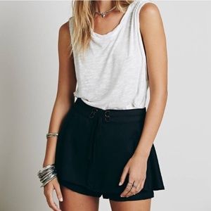 Free People Black Mountaineer Skort - US 6